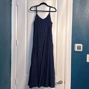 Torrid Blue eyelet Lace Maxi Dress sz 0